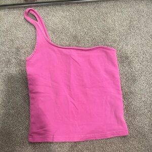 TNA Pink One-Shoulder Camisole